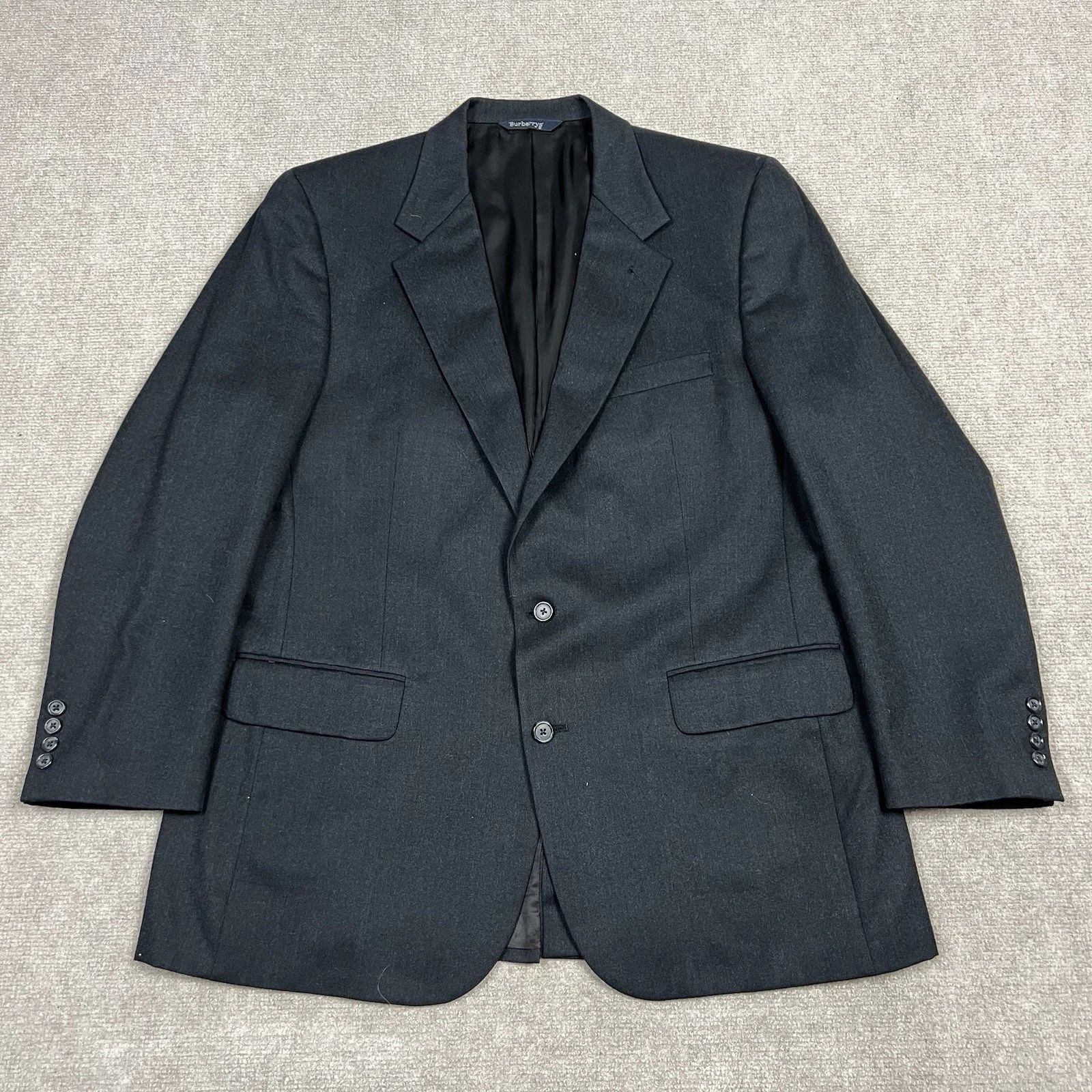 Giacca blazer vintage anni 80 Burberrys pura lana cappotto sportivo taglia 44R monopetto