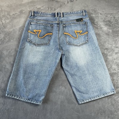 Pepe Jeans Rowan Shorts Men's Size 38 Light Wash Very Baggy Jorts Y2K Skater