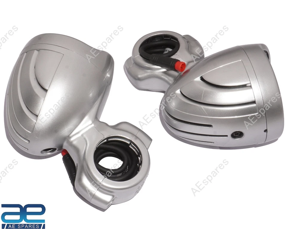 Argento LED Fendinebbia Set per Royal Enfield Super Meteora Fucile Classico 650 - Immagine 3 di 4