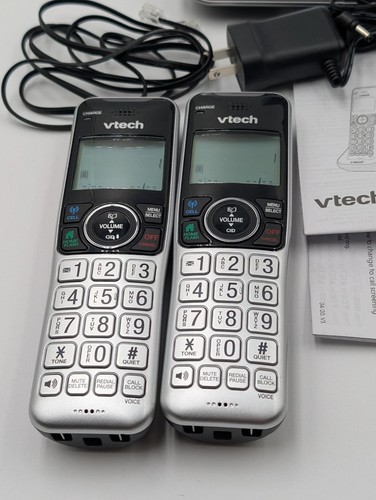 VTech VS112-2 DECT 6.0 Bluetooth 2 Handset Cordless Phone Answering System - Zdjęcie 2 z 4