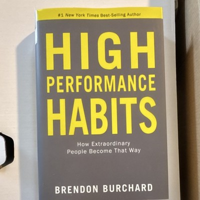 High Performance Habits by Brendon Burchard (Hardcover, Dust Jacket)