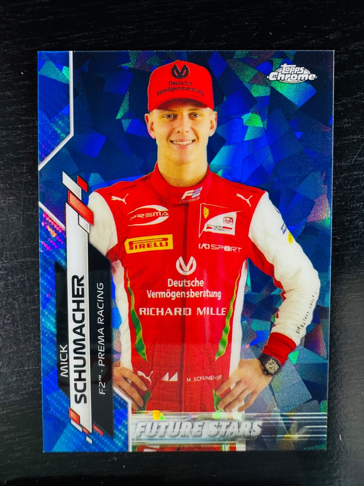 2020 Mick Schumacher Sapphire Topps Chrome #53 F1 Formula 1