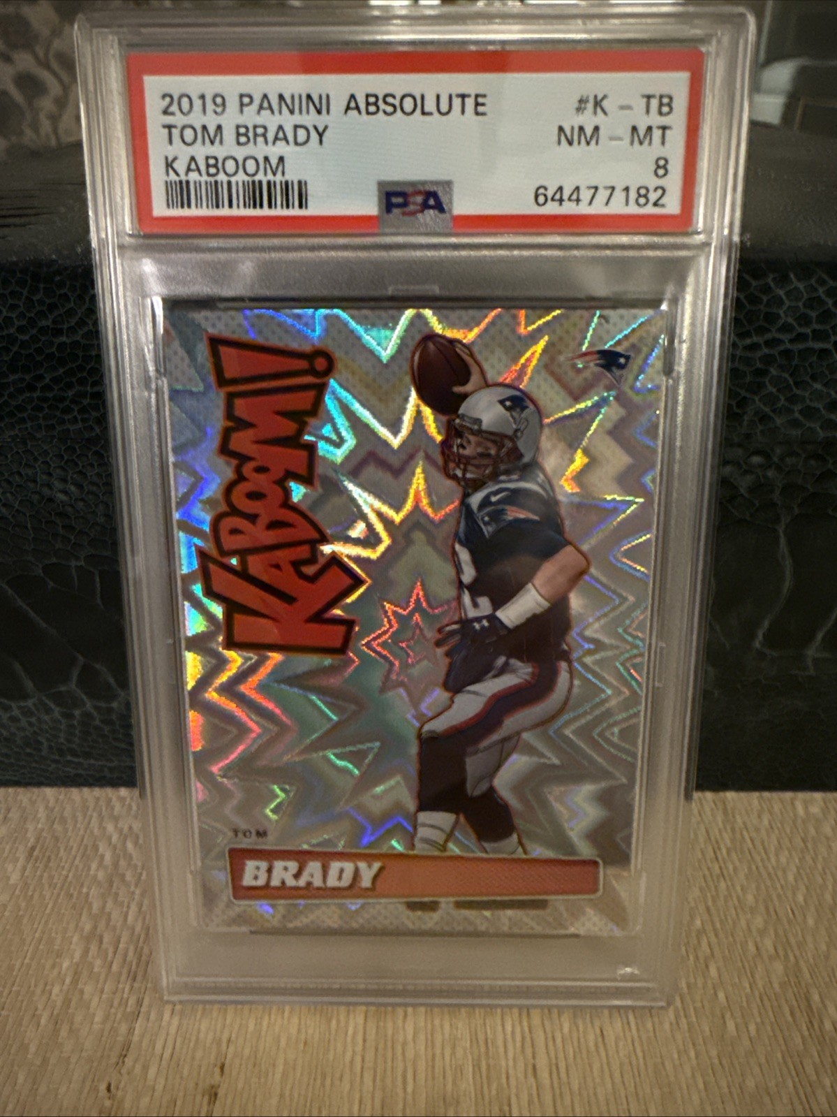 Tom Brady 2019 Panini Absolute Kaboom! Vertical Rare Low Pop