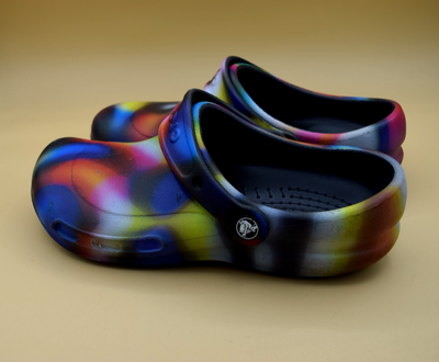 Crocs Bistro Clog Tie Dye Work Black Anti-Slip Non Slip  display picture 3