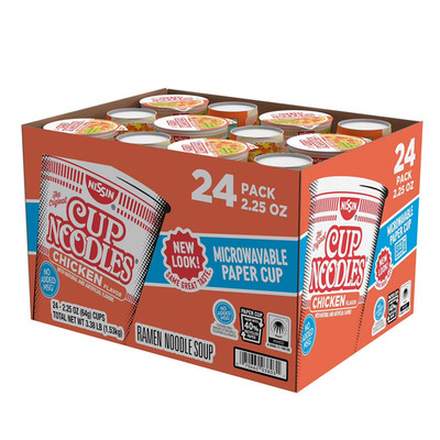 Nissin Cup Noodles, Chicken Flavor 2.25 oz., 24 ct. Free Shipping
