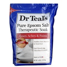 2 Pack Dr Teal's Pure Epsom Salt Therapeutic Soak, 6 lbs