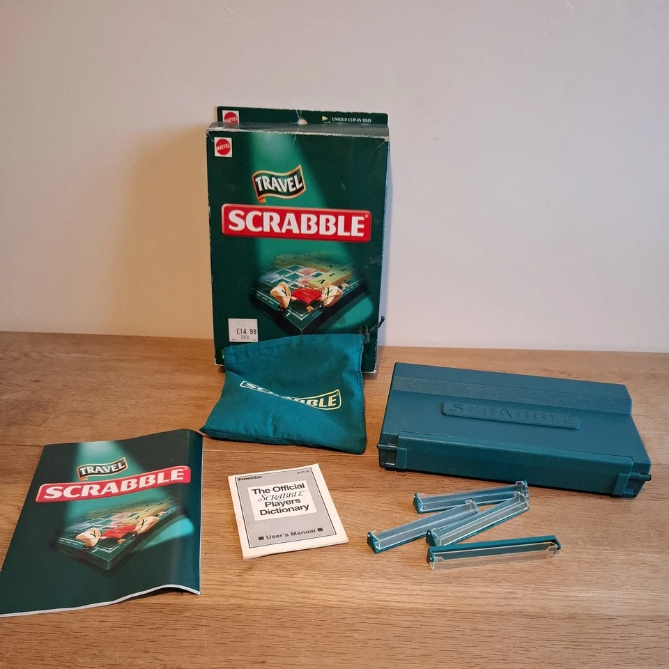 Mattel Travel Scrabble Game Compact Edition (10+) - Complete and boxed - Image 4 of 4