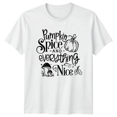 Pumpkin Spice And Everything Nice Damen T-Shirt Herbst Geschenk für Sie