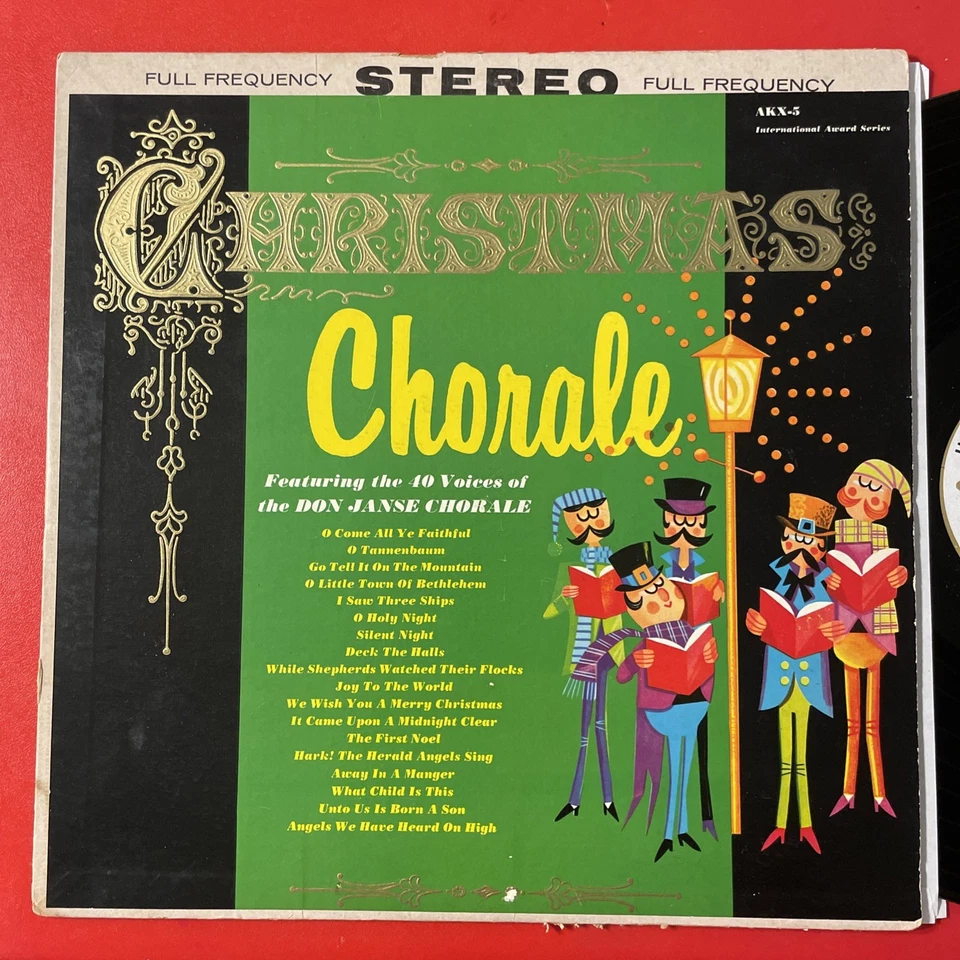 Don Janse / Christmas Chorale LP International Award Stereo Holiday M- Foto 2 de 4