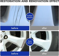 Titanium Gray Rim Touch Up Paint, Rim Repair Kit Curb Rash, Wheel Touch Up Pa...