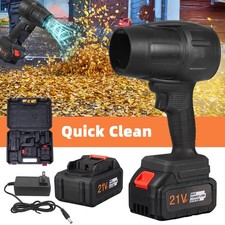 2 Battery Cordless Leaf Blower Turbo Fan Electric Handheld Air Blower 360000 RPM