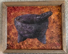 "Molcajete" Painting Original, Acrylic on Canvas Contemporary Art