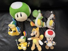 SUPER MARIO Plush Lot Of 7 Toad Yoshi Lemmy Koopa Mushroom