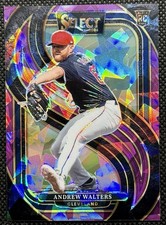 2025 Panini Select Andrew Walters #188 Premier Cracked Ice Purple Prizm /99
