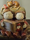 Yankee Candle Christmas Kids in Chair Tea Light Candle Holder Ronnie Walter