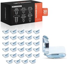 A-Premium 30PCS Metal Door Interior Trim Panel Clips Retainer Compatible with Vo