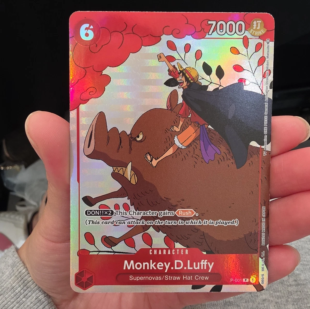 25+ Monkey.D.Luffy P-001 One Piece Promotion Cards for sale