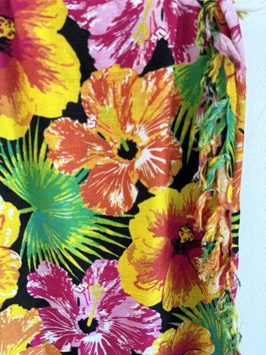 Coverup Sarong Canga Kwiatowy basen plażowy Pareo 65 x 45 w hibiskusie Brazylia - Zdjęcie 2 z 5