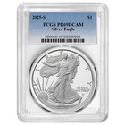 2025-S $1 1-oz Proof American Silver Eagle PCGS PR69DCAM Blue Label