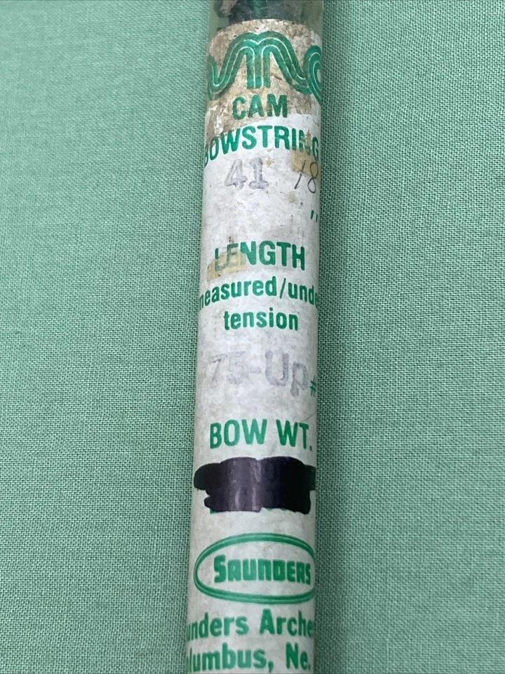 NEW SAUNDERS AMO COMPOUND BOWSTRING WEIGHT 75-UP LENGTH 41" 18 STRAND Foto 2 de 3