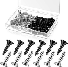 100 Pack 3 mm Guitar Screw Bass Pickguard Screws Guitar Mounting Screws for Guit