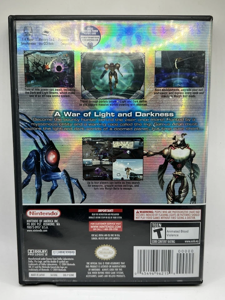 Metroid Prime 2 Echoes GameCube Complete w/ Manual - Image 2 of 4