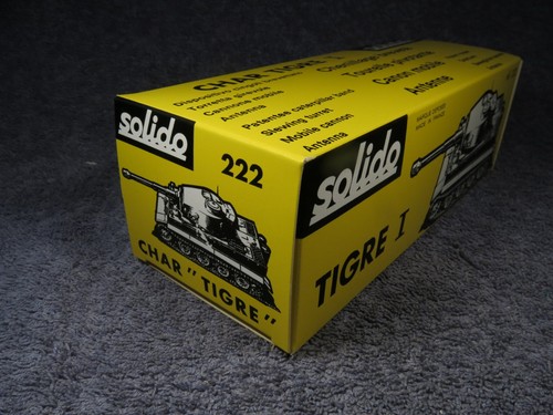 SOLIDO / Verem Tiger I Panzer /TANK ´´ 23 ´´( 1/ 48 ) , Replica Box # Ref 222 - Imagen 8 de 9