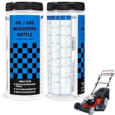 2-Pack Wide Mouth Oil / Gas Measuring Bottle - Reusable Mixing Bottle For