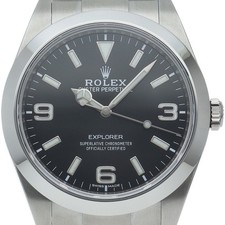 ROLEX Explorer 1 Late Model 214270 (Runtime) Edelstahl Herrenuhr schwarz...