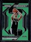 2023-24 Panini Prizm Victor Wembanyama Emergent Prizm Green Rookie RC #12 Spurs