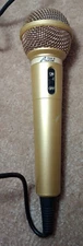 Audio 2000's ADM-104 Professional Dynamic Microphone Gold color, USED