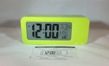Smart Clock (Lime Green) - alarm and 12 hour display