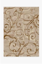 Ruggables Ironwork Natural Rug 5' x 7' Pad Included