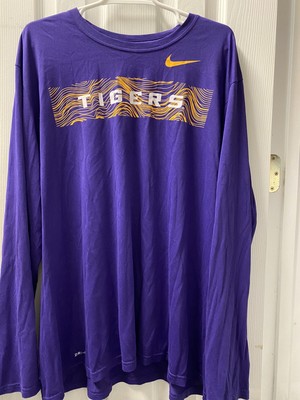 Nike Dri Fit LSU Tigers Purple Long 