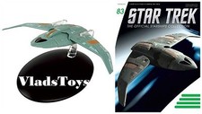 Eaglemoss Diecast Star Trek Bajoran Troop Transport Interceptor #83 w/Magazine