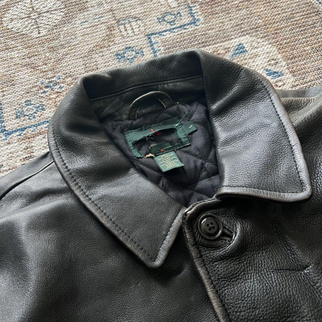 90S Vintage J.Crew Leather Jacket Carcoat Black | eBay 90S Vintage J.Crew Leather Jacket Carcoat Black | eBay