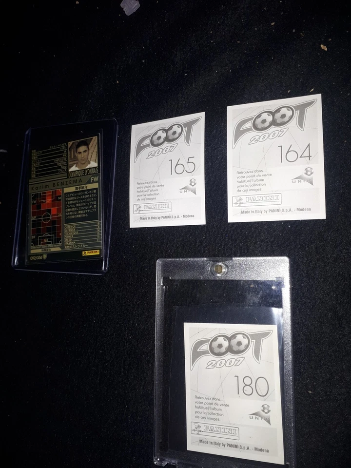 Karim Benzema Rookie Lyon KB9 Nueve panini Foot 2007 Rare Real de Madrid France - Photo 2/4