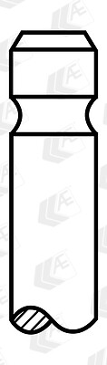 VALVOLA DI ASPIRAZIONE MOTORE FIAT 131 132 ARGENTA DUCATO 2.0 D 2.4 D AV V91656 - Imagen 5 de 5