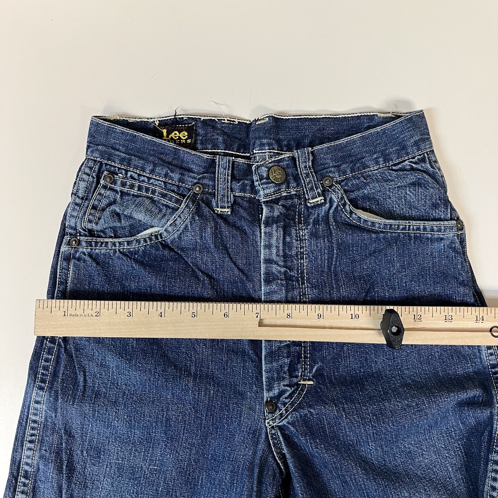 Vintage 40s 50s Lee Jeans Crotch Rivet Size 24 x … - image 18