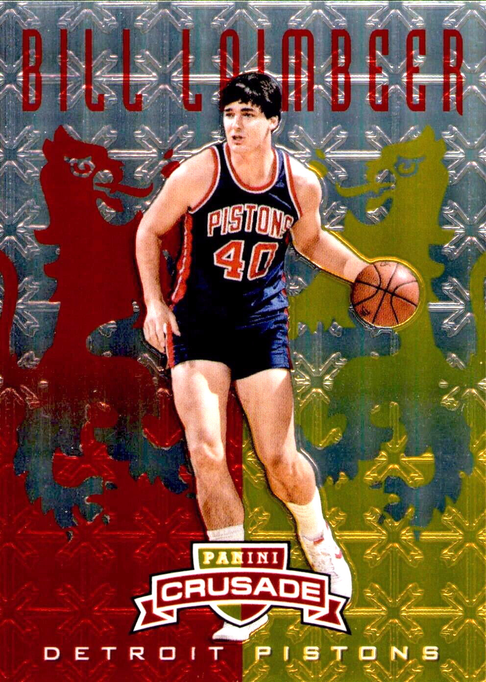 2012-13 Panini Crusade Bill Laimbeer Red #127 -/99 - Detroit Pistons
