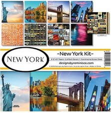 NEW YORK CITY Collection Kit 12X12 Scrapbooking Kit REMINISCE NYO-200 New