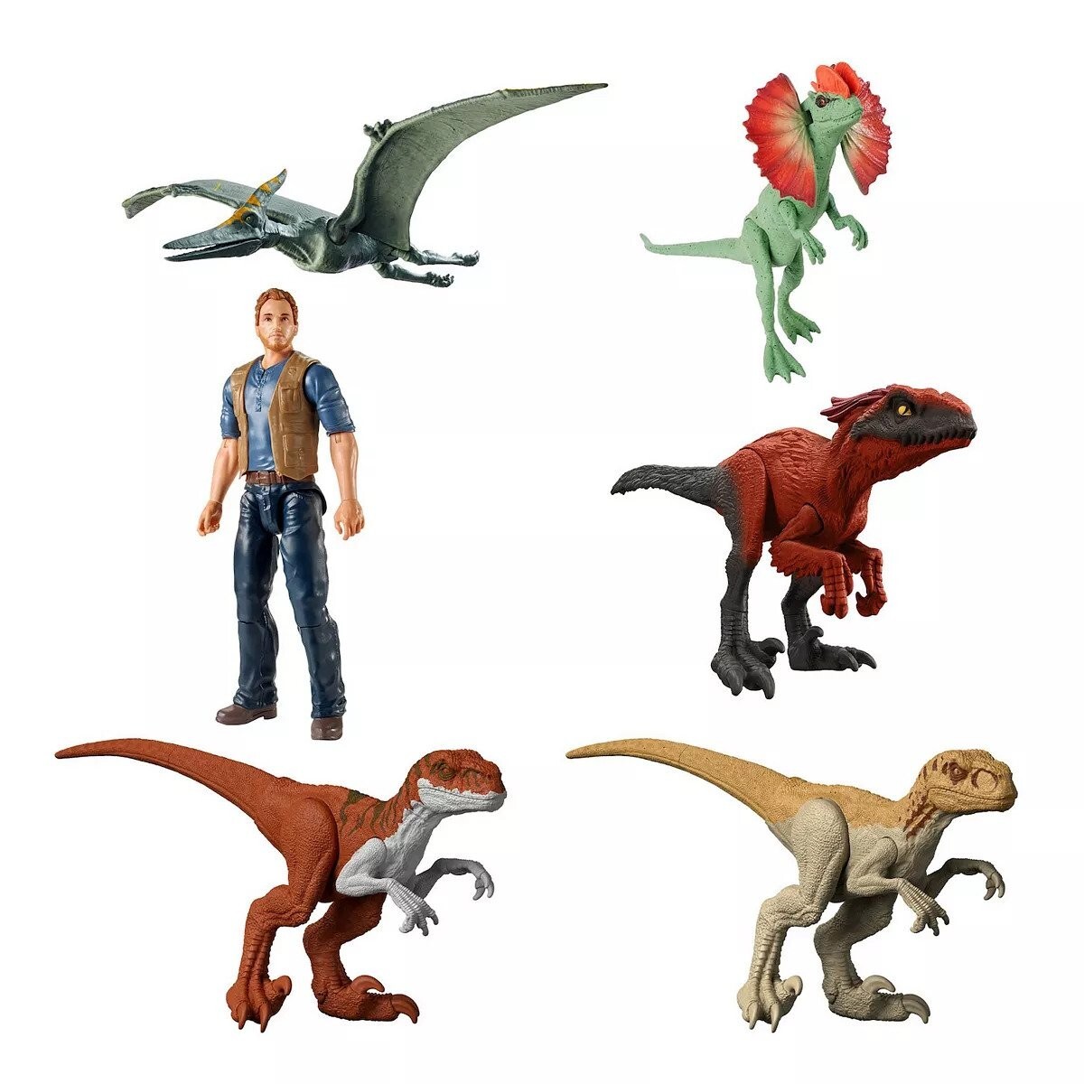 Jurassic World Dominion 6-Pack Figure set 12 Jurassic World Dominion 6-Pack Figure set 12
