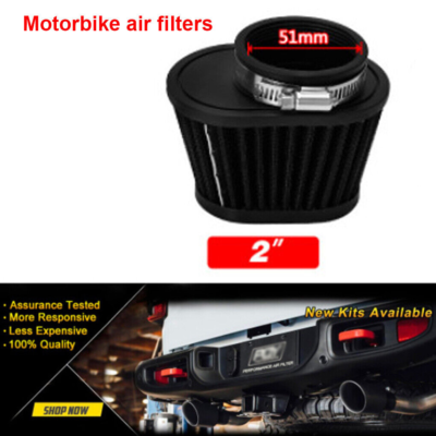 51mm 2inch Black Air Intake Filter Cleaner Pod For Kawasaki Vulcan