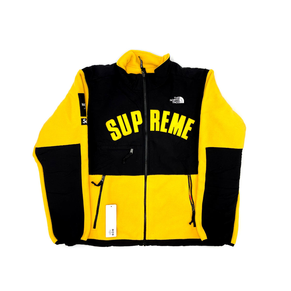 Supreme TNF Arc Logo Denali Fleece Jacket Yellow (NF0A3VMN70M) Men's Size  M-XL