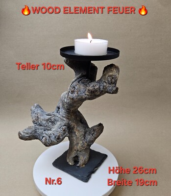  Kerzenständer  Wurzelholz KUWA Maulbeerbaum Wurzel Deko  