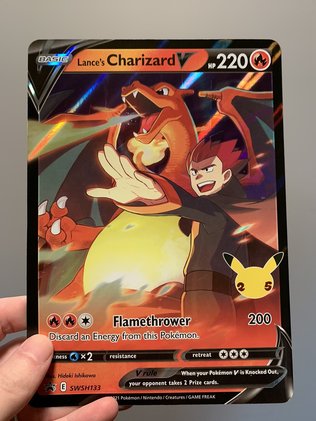 Lances Charizard V SWSH133 Pokemon Celebrations 25th Anniversary JUMBO CARD  | eBay