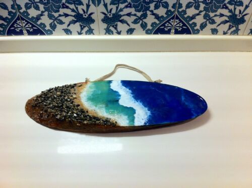 Driftwood Wall Art,Driftwood Unique Decor, Driftwood Wall Decor, Resin Ocean Art - Picture 4 of 6