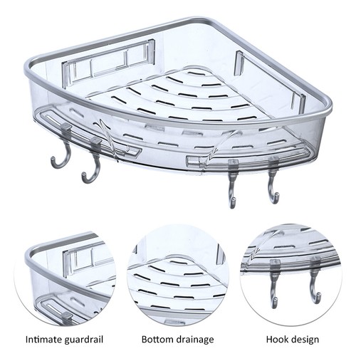Shower Caddy Wall-mounted Shower Shelf Multifunctional Waterproof Shower Pawex - Picture 6 of 15