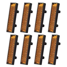 Pack of 8 Bicycles Pedals Bike Pedal Reflectors Wheel Reflectors Pedal Reflector