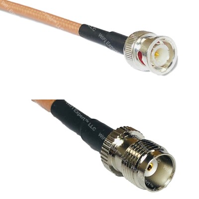 RG400 BNC MALE to TNC FEMALE RF Cable FAST-SHIP LOT